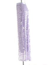 Floral Sequin Pull-On Midi Skirt